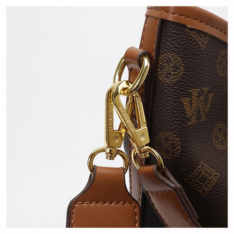 Mia Bag Shop High-end Fashion Large Capacity Tote Bag for Women 2025 New Vintage Print Commuter Shoulder Bag Crossbody Bag in PU Material for Daily Use 20 cm long, 20 cm wide, and 28 cm tall 20 cm long, 20 cm wide, and 28 cm tall