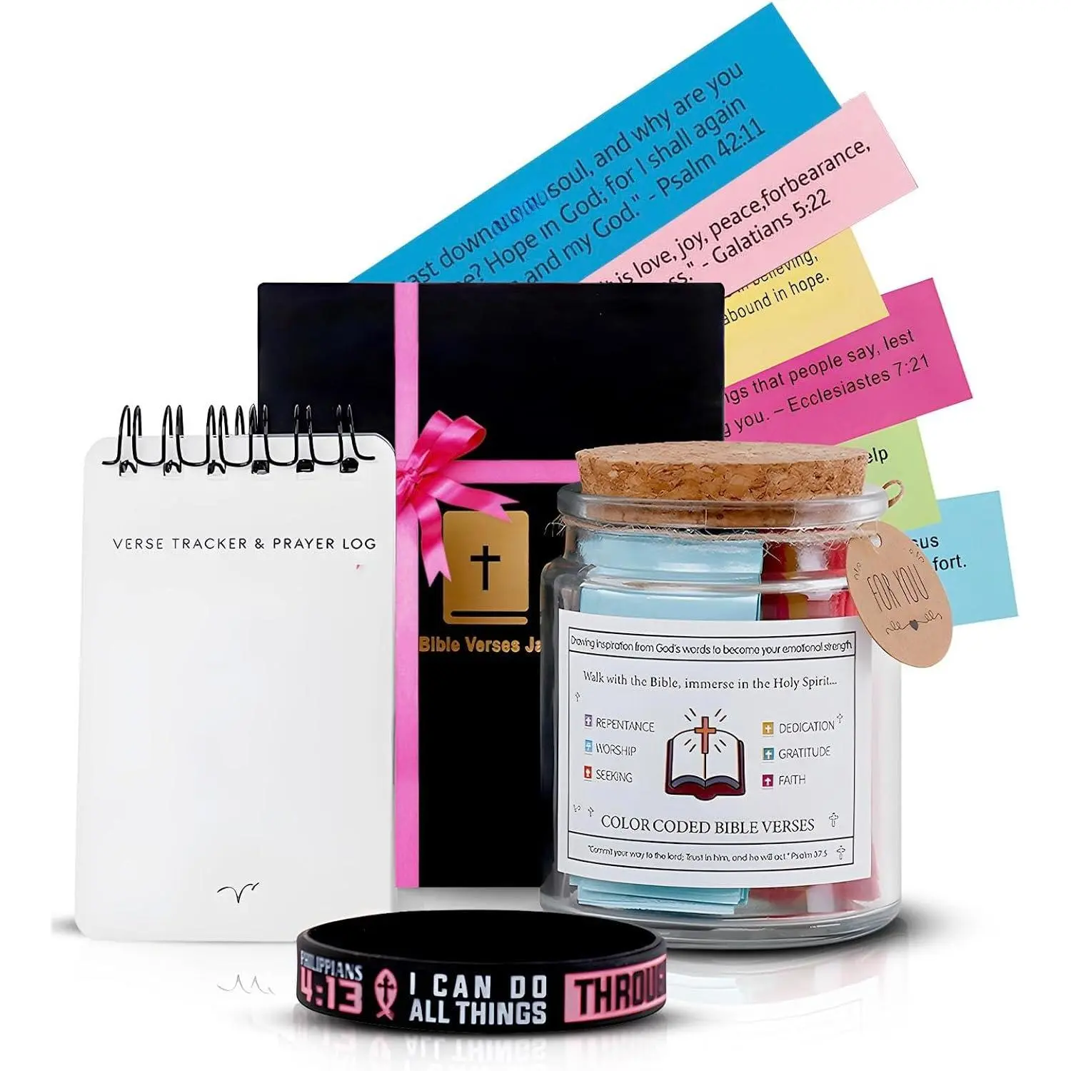Verse Jar – 90 Scripture & Affirmation Cards | Christian , Christmas , Fathers Day | Faith Jar for Women, Men, Mom, Dad,  | Daily Prayer, Encouragement & Inspiration
