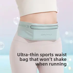 Sports mobile phone fanny pack women's outdoor running bag new thin marathon fitness equipment invisible waterproof belt bag men