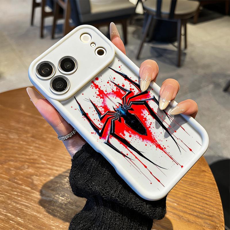 Dark Spider Web Phone Case Gothic Blood Drip Style for iPhone 17 16 15 14 13 12 11 Plus Pro Max. c2