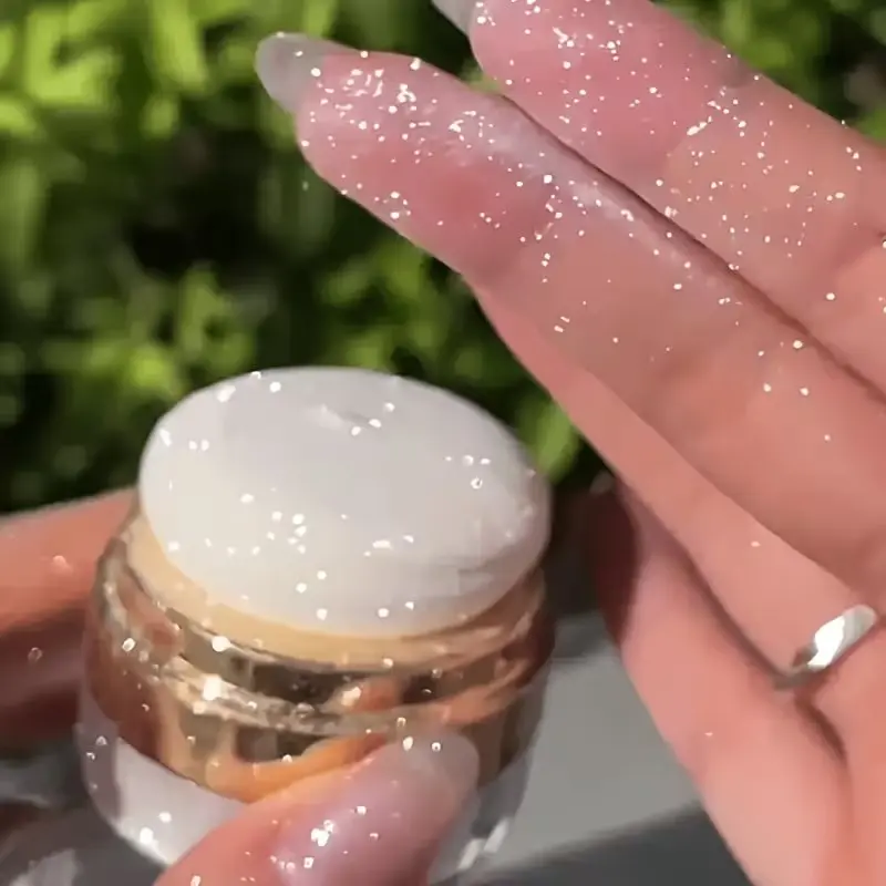 1.77 Inch Glitter Fairy Powder, Bridal Makeup Glowy Highlighter, Long-Lasting Shine, Safe Ingredients, Perfect for Weddings, Bride Makeup