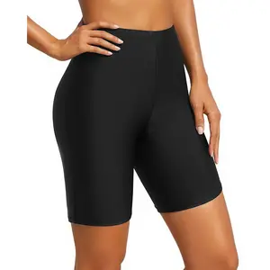 Holipick High Waisted Swim Shorts Biker Short Women Tummy Control Long Bathing Suit Bottoms Boy Shorts Swimsuit  SwimWeek  summervibes