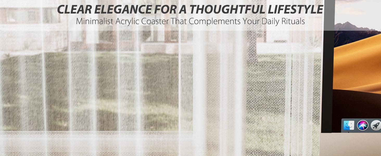 Acrylic coaster decorative plate, irregular bar counter coaster, transparent cloud shaped coffee cup coaster, very suitable for desktop protection and accessory display.(Clear)