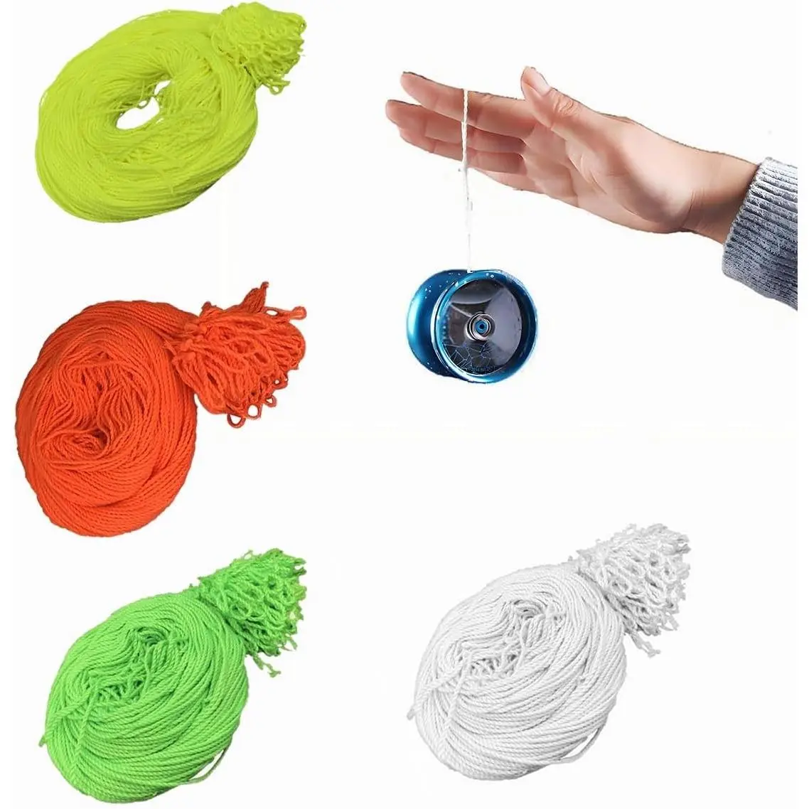 Professional 100% Polyester Yo-Yo Strings 40-Pack Multi Colors Ideal for Responsive & Non-Responsive Yo-Yos