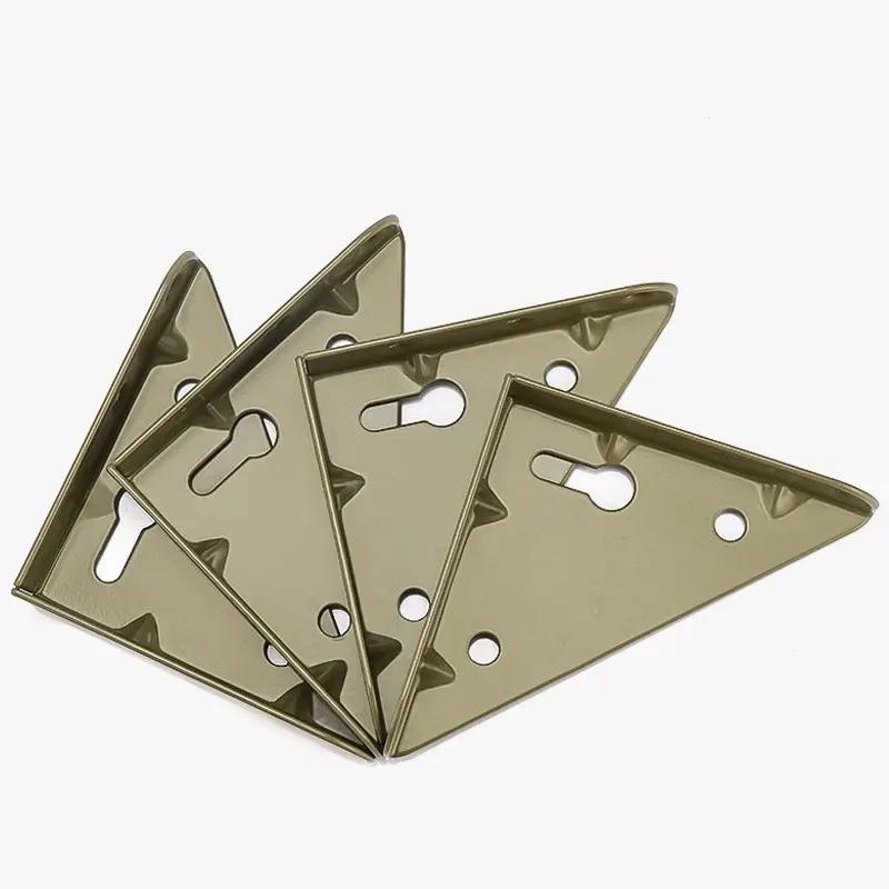 4pcs Triangle Shelf Brackets, Wall Mount Corner Support Braces, Rust Resistant Metal, Easy Install Home Decor Hardware