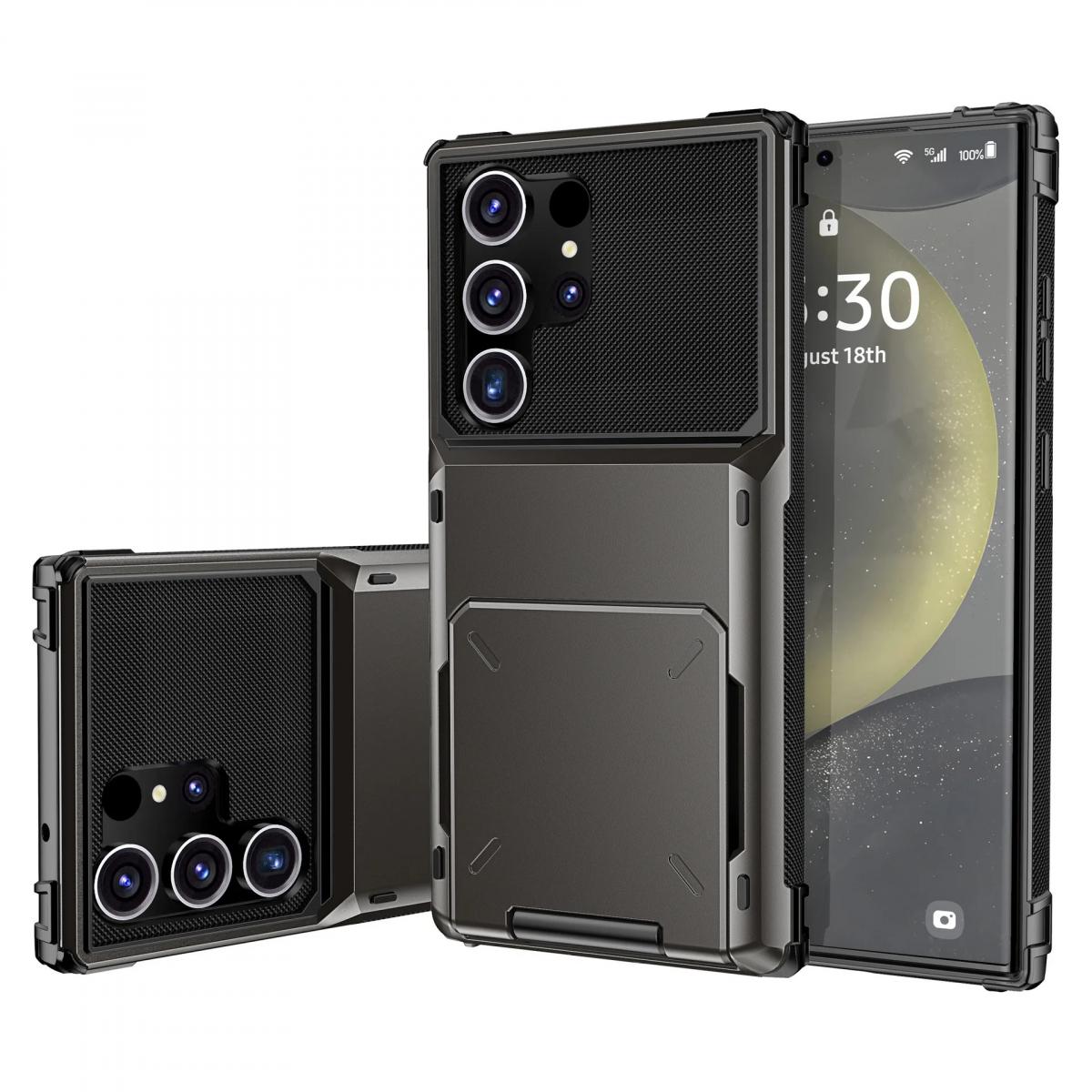 Phone Case For Samsung Galaxy S24 S23 FE S25 S26 Ultra S22 S21 Plus A17 A16 A06 A15 A25 A35 A55 Wallet With Card Holder Cover