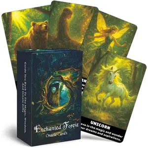 Enchanted Forest Oracle Deck, Oracle Cards for Beginners, Discover Mystical Wisdom and Nature's Secrets for Spiritual Guidance and Transformation