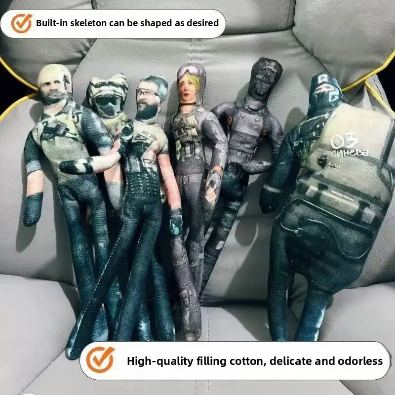Tactical Soldier Bendable Wire Doll Built-in Metal Skeleton Free Custom Shaping High Quality Odorless Cotton Filling 6 Styles Combat Uniform Figure Game Fans Collectible Desktop Ornament Gift