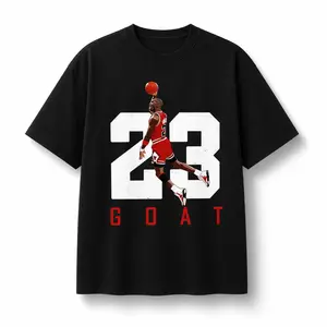 Number 23 Jumpman Tribute T-Shirt – Clean Retro Basketball Tee with Iconic Dunk Pose and Bold Typography for Hoopers & Fans graphic tees men funny shirts,t-shirt   good graphic tees Cotton Menswear