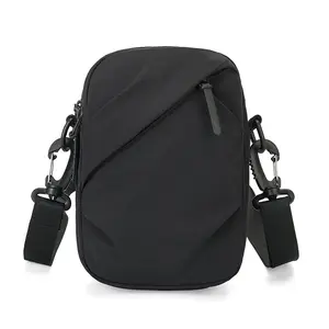 Sporty Chic Convertible Mini Sling Bag - Lightweight Water-Resistant Waist Fanny Pack with Multi-Pocket Design for Hiking Cycling, Phone Purse for Men Women b49047
