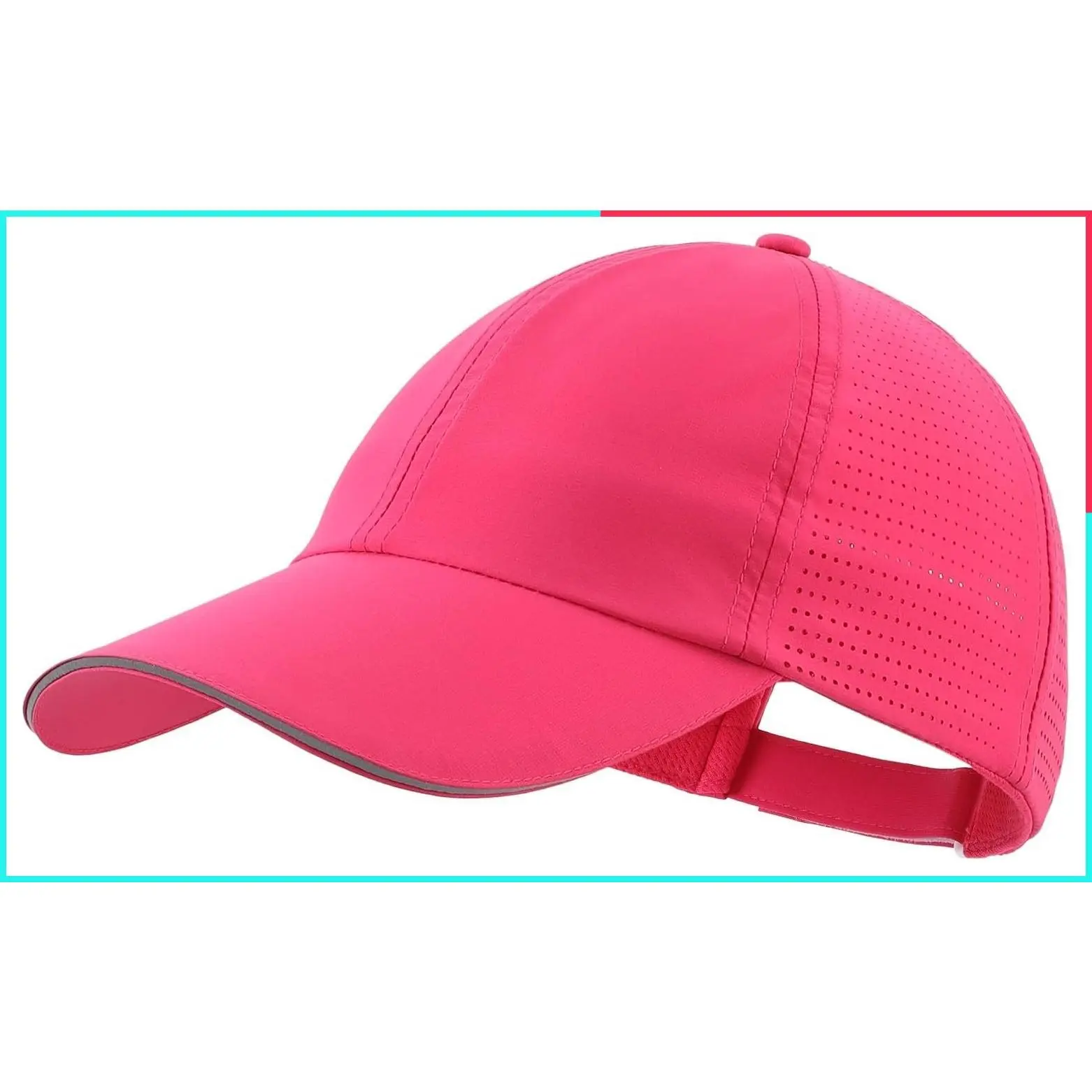 Reflective Water Repellent Quick Dry Breathable UPF50+ Sun Hat for Men Women Outdoor Sports Baseball Cap Unisex
