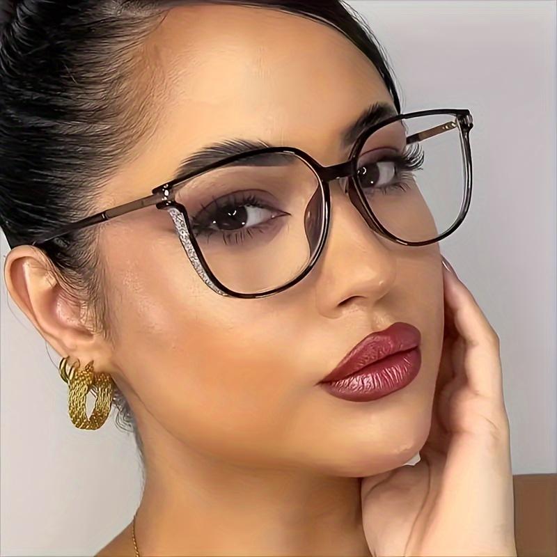 5pcs Sets Reading Glasses Women Men Square Prescription Lenses Multifocal Eyeglasses Anti-blue Light Computer Eyewear Frames