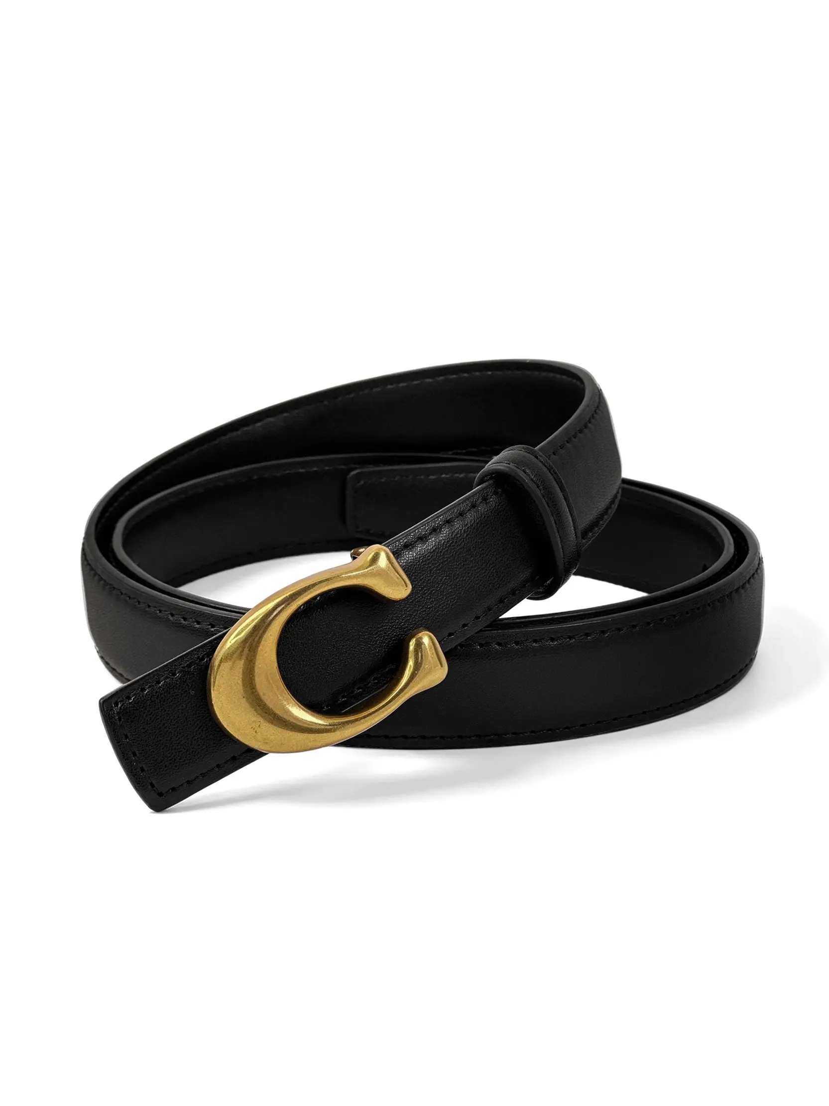 Women's PU Belt, Casual Letter Pattern, All Seasons Accessory, Stylish Waistband for Everyday Wear, Durable and Versatile Design