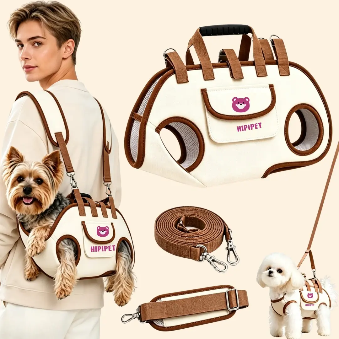 Dog Lift Harness Dog Carrier Sling for Small Dogs & Cats ,stylish puppy sling carrier ,adjustable leash,walking & travel, Adjustable Dog Lift Harness Carrier Sling,Breathable Pet Carrier for Small Pets,Dogs, Cats, Puppies