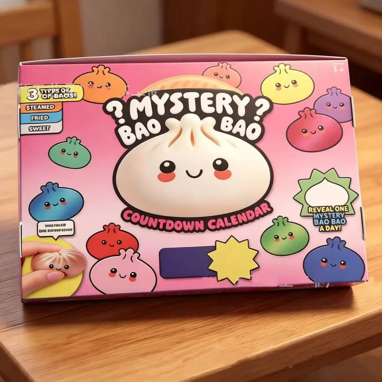 23+ Piece Mystery Baozi Countdown Calendar Blind Box, Cute Style, Daily Unlock Soft Plush Fun, Ideal Gift for Kids and Stress Relief Lovers