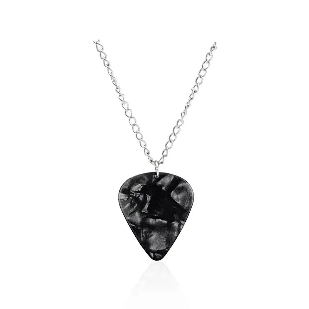 Guitar Pick Necklace Heart Ruby Pendant Eddie Munson Clavicle Chain Punk Strange Horror Things Choker Cospaly Jewelry Gifts