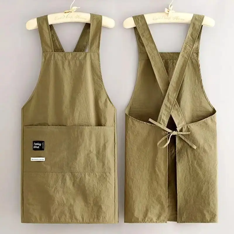 New Korean All-Purpose Household Kitchen Apron - Waterproof, Oil-Resistant Workwear for Adult Chefs, Catering Staff, Waiters, All-Purpose Aprons