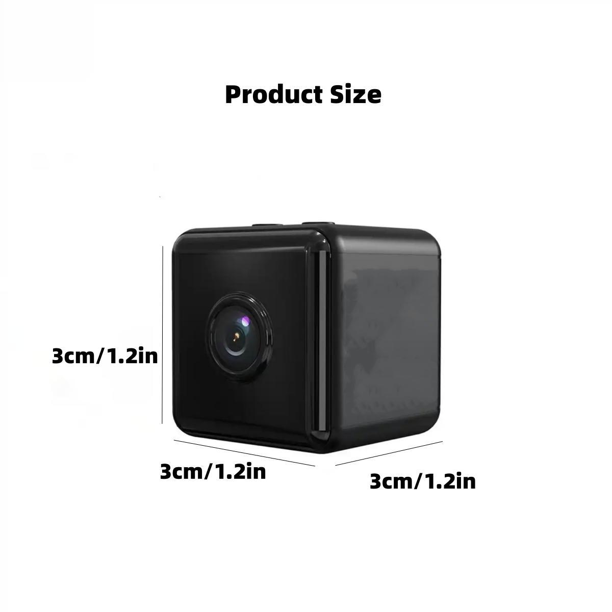 Portable Mini Square Security Camera, 2.4GHz Wifi Camera with Infrared Night Vision, Home Indoor Monitoring Camera with App Control & Circulation Recording