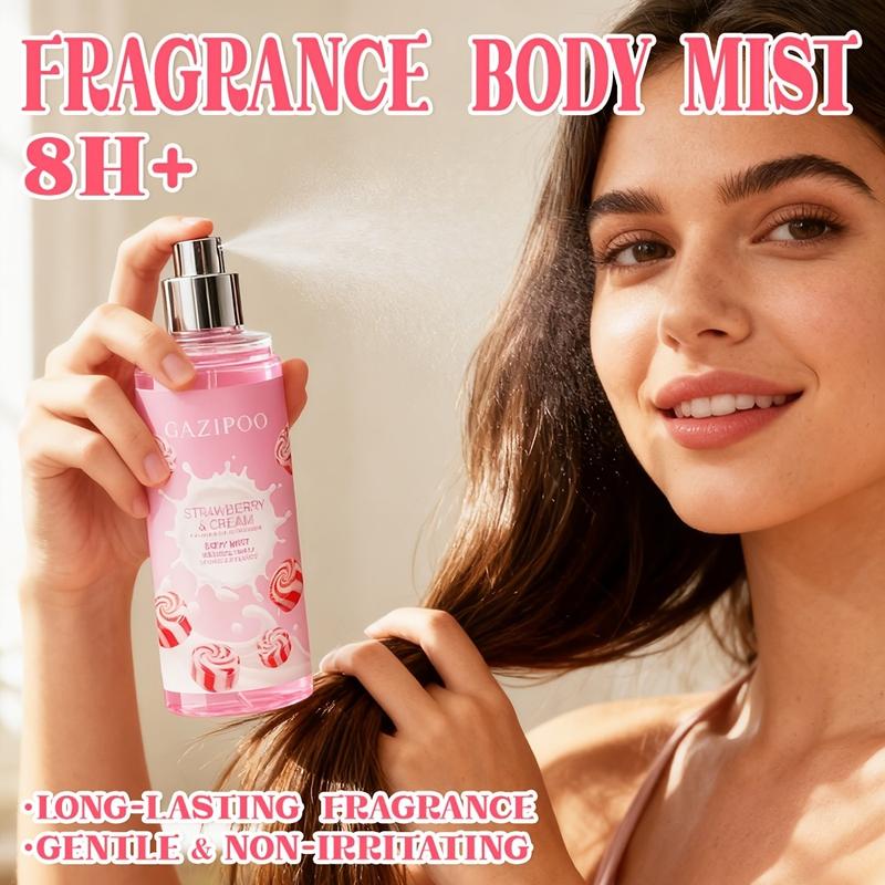 Strawberry&cream Fragrance Spray - 100ML/3.38 Fl.oz Women'S Body & Hair Perfume, Fruity & Delicious, Suitable for Various Occasions, Perfect Birthday Gift