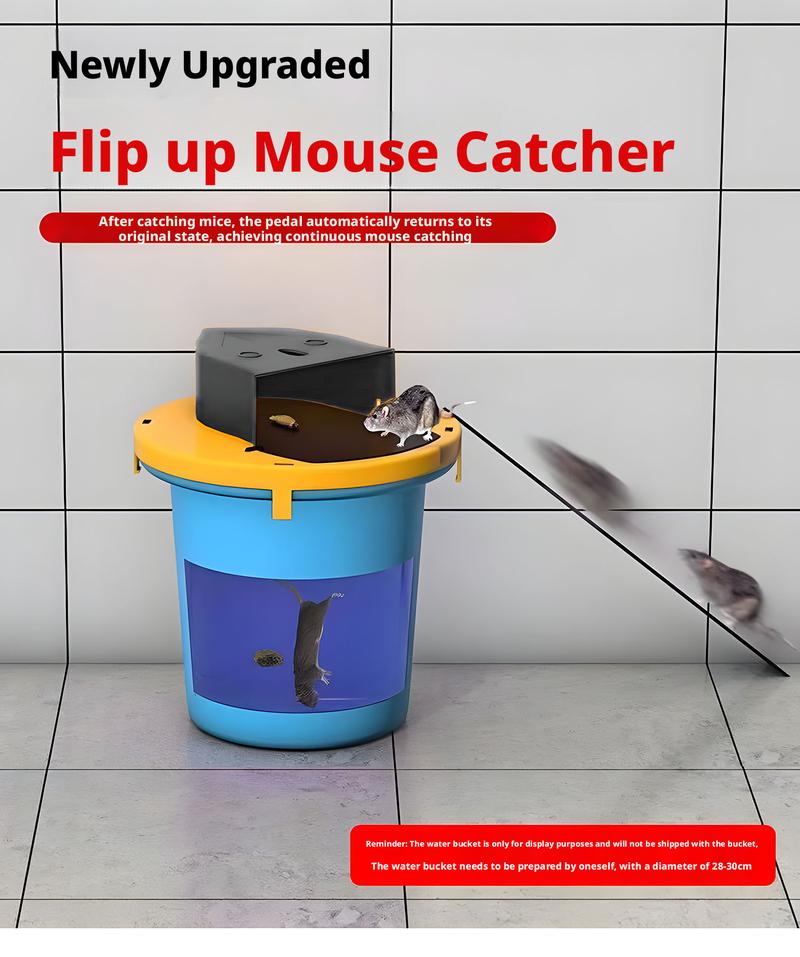 Indoor and Outdoor Automatic Reset Flip Cover Mouse Trap, Rat Trap, High-Efficiency, Multi-Functional, Portable