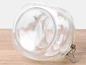 6 Pack 17 oz Glass Jars with Lid, Food Grade Glass Food Storage Containers with Labels Square Glass Food Storage Jars with Airtight lids, Air tight Jars for Pantry Storage & Pickling