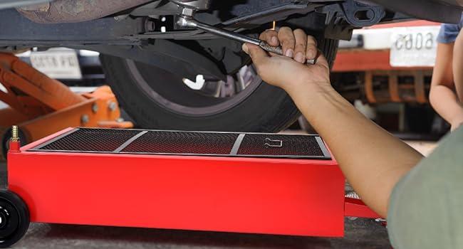 GARVEE Electric Oil Drain Pan - Available in 20 Gallon and 17 Gallon Sizes, Featuring 110V Pump, 8 Ft Hose, Low Profile Design, and T Folding Handle for Easy Oil Drainage in Trucks, Cars, and SUVs.