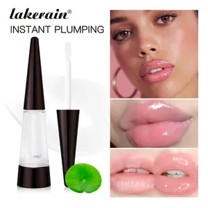 1Pc lakerain Viral Trending Clear Glass Dewy Lip Gloss Hydrating Centella Extract Shiny Full Looking Lip Finish Makeup Hack For Daily Dating Street Night Wedding Styling Lip Care Enthusiasts Beginners