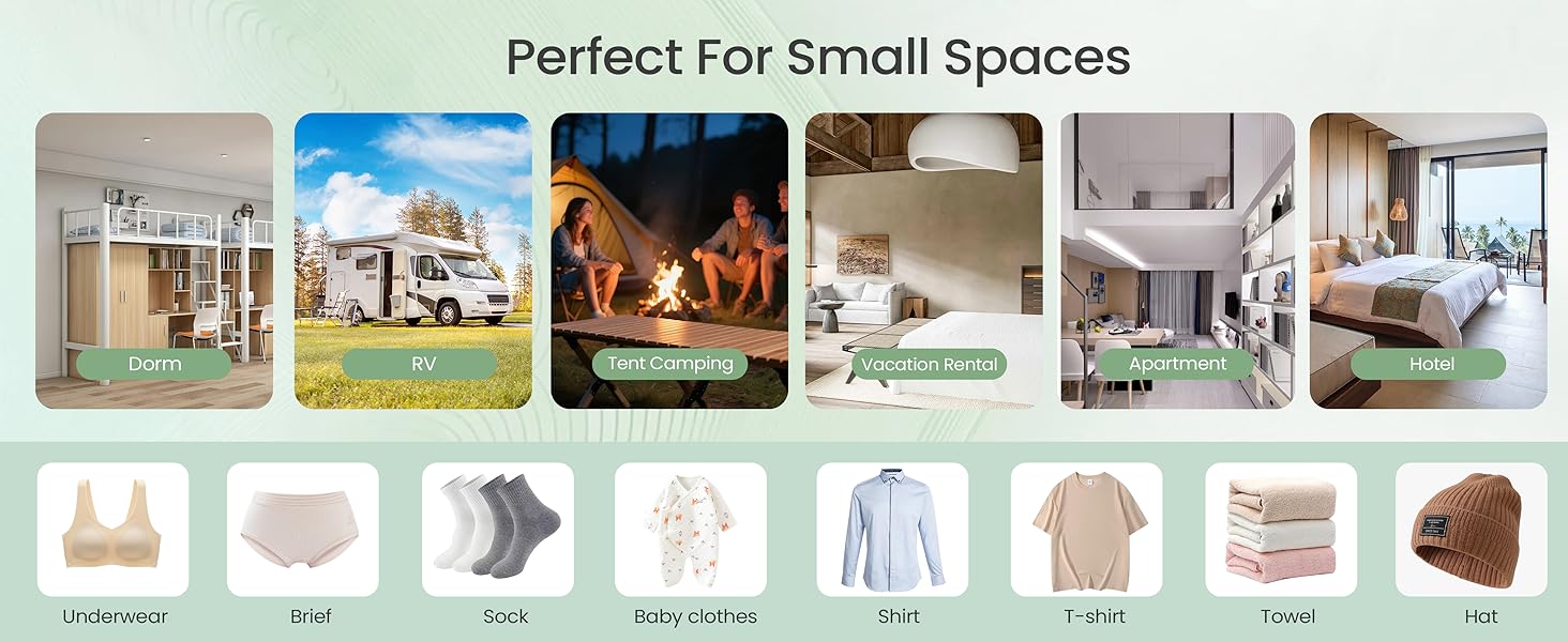 Portable Washing Machine - 16L Mini Foldable Washer with Spin Basket, 3 Cleaning Modes & Deep Cleaning for Small Clothes, Collapsible Laundry for Apartment, Home, Hotel and Travel (Gray)