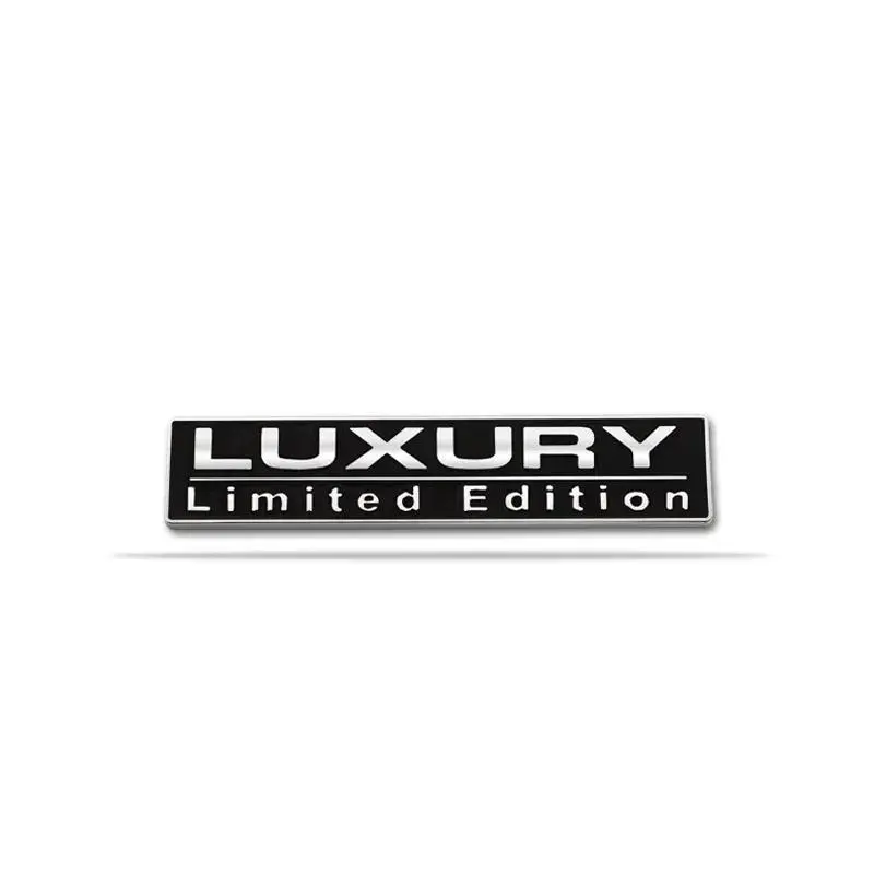 3D Metal Luxury Limited Edition Rear Trunk Fender Emblem Badge Universal Sticker Decals For  VW Audi