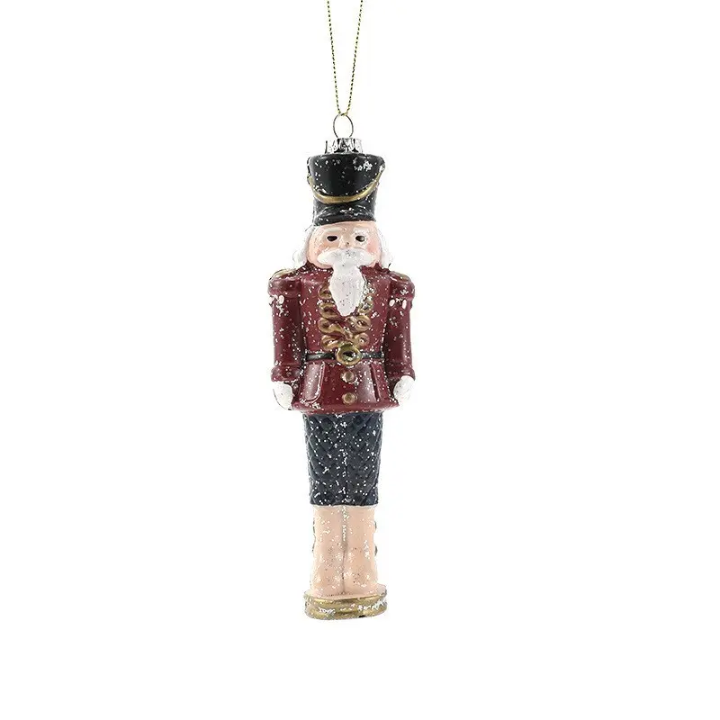 Plastic Colorful Soldier Nutcracker Ornament, Christmas Tree Decoration, Festive Holiday Decor, DIY Craft Material
