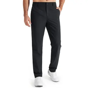 Mens Golf Pants Stretch Work Dress Pants 30"/32"/34" Quick Dry Lightweight Casual Comfy Trousers with Pockets