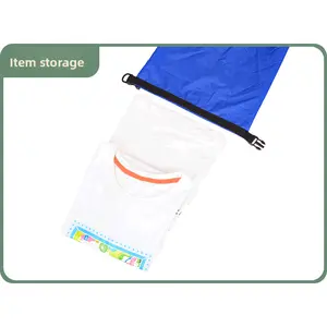 Popular outdoor waterproof portable folding storage bucket bag mobile phone rafting bag swimming bag