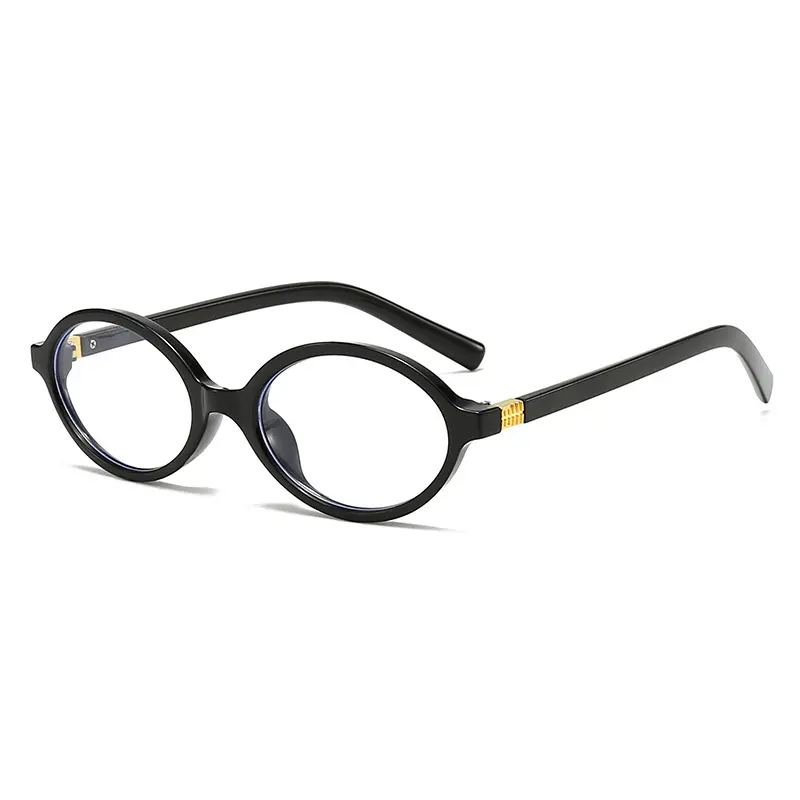 Oval Plain Eyeglasses, Viral Korean Retro Wonyoung Nerd Style Glasses For Women, Minimalist All-match Face Slimming Eyewear Frame, Anti Blue Light Clear Lens & Ultralight Comfort Temple, Classic Vintage Intellectual Vibe, Ideal For Office Work, Online Cla