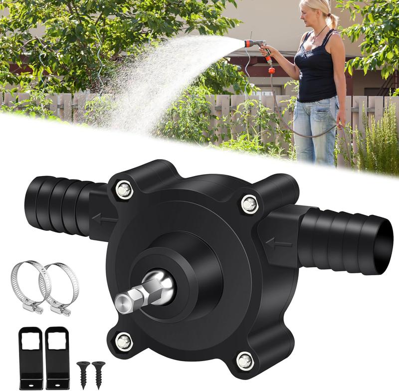Portable Electric Drill Pump for Water and Liquid Transfer, Self-Priming Hand Pump, Durable, Easy to Install and Use, Versatile for Home and Outdoor Applications