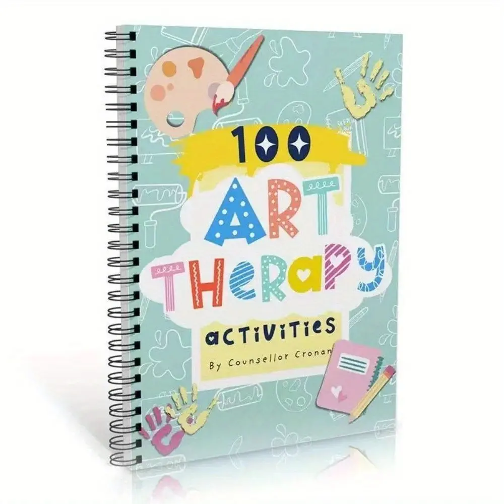 Art Therapy Mental Health Journal, 100 Self-Healing Activities, Guided Inner Pages, Emotion Tracking Handbook, Adult Stress Relief Notebook