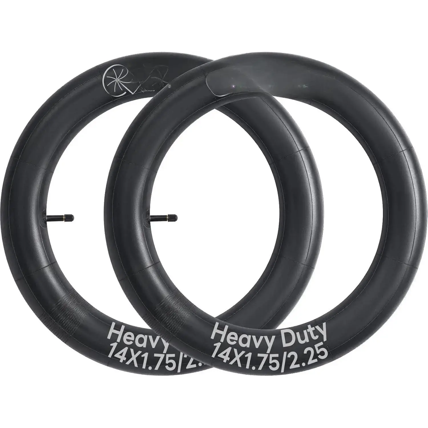 2-PCS 14" Heavy Duty  Tubes 14x1.75/2.25 Schrader Valve 45/57-254 Inner Tubes Compatible with 14x1.75 14x1.95 14x2.0 14x2.125 14x2.25 E- Bicycle Tire Tubes Yifanyou Sports