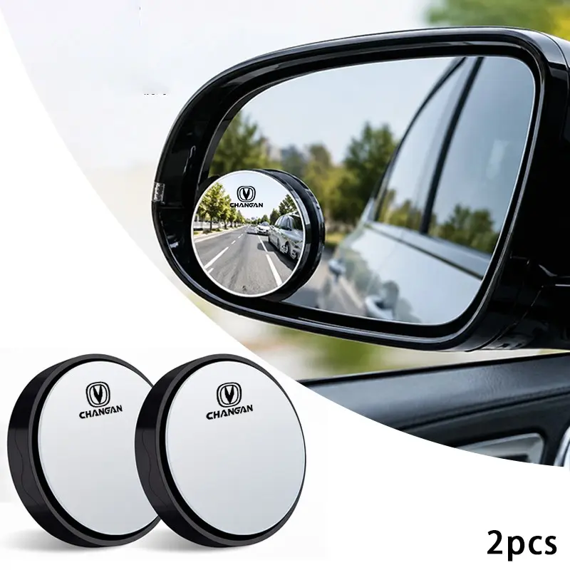 Chanan 2pcs Blind Spot Mini Mirror, 360-Degree Rotating, Reverse Parking Aid, Eliminates Blind Spots, Safe Lane Change, Easy Install