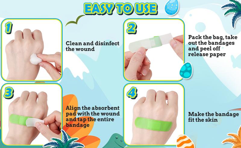 300 Pcs Adhesive Bandages, 33 Styles Kids Cartoon Bandages, Flexible, Colorful, Waterproof, Breathable, Protect Scrapes