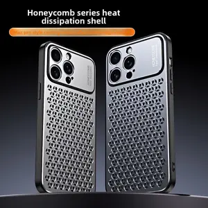 Unisex Cooling Phone Case - Compatible with iPhone 17 Pro Max, 16 Pro (Hollow Design), 15 (Non-Metallic Anti-Drop), 14/13 - Summer Use
