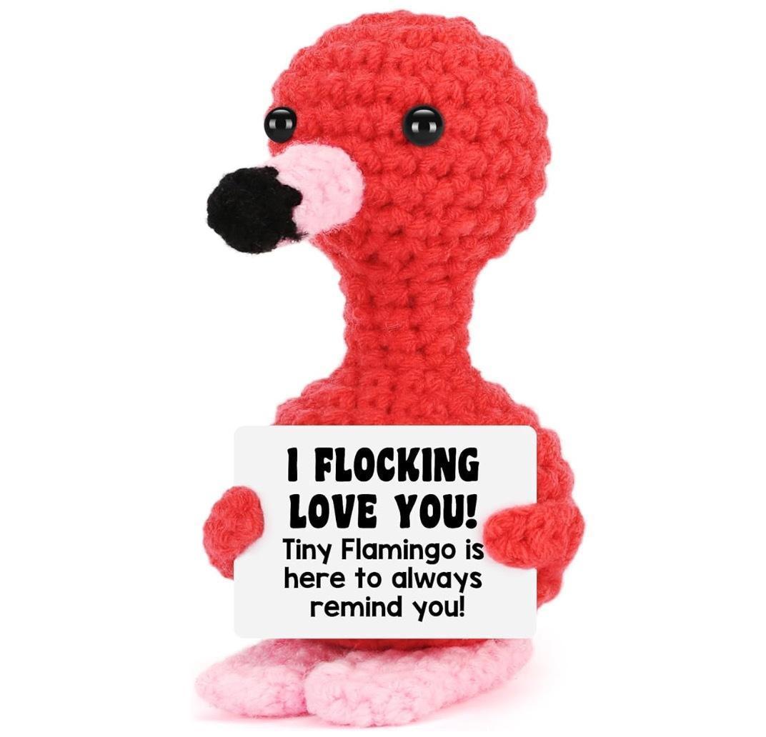 Handmade Positive Energy Elephant Doll With Card Home Decoration Knitting Turtle Doll Ornament Room Decor Christams Party Gifts