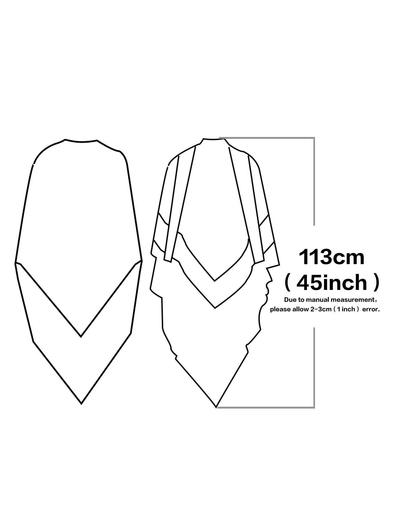 16 Colors Short Chiffon Khimar, Muslim Fashion High-Quality Fabric, Suitable for Adults and Kids, Essential Wear for All Seasons