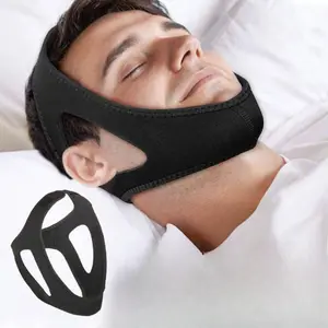 Adjustable Anti-Snoring Mouthguard, Comfortable Breathable Jaw Support Strap, Corrects Facial Shape, Sleep Apnea Relief, Prevents Snoring