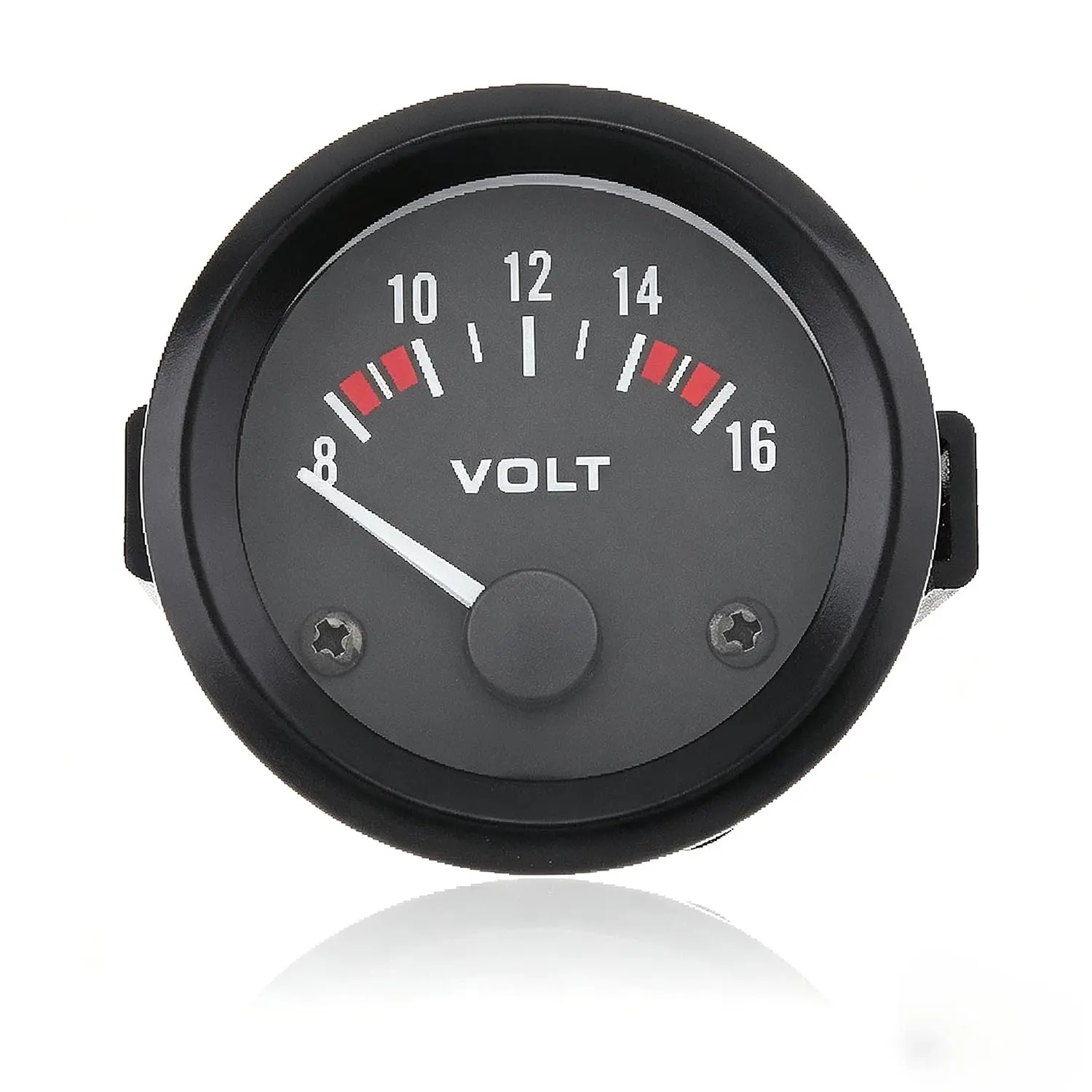 2" 52MM 12V 8~16V Universal LED Car Voltmeter Voltage Gauge Meter, Pointer Volt MeterGift