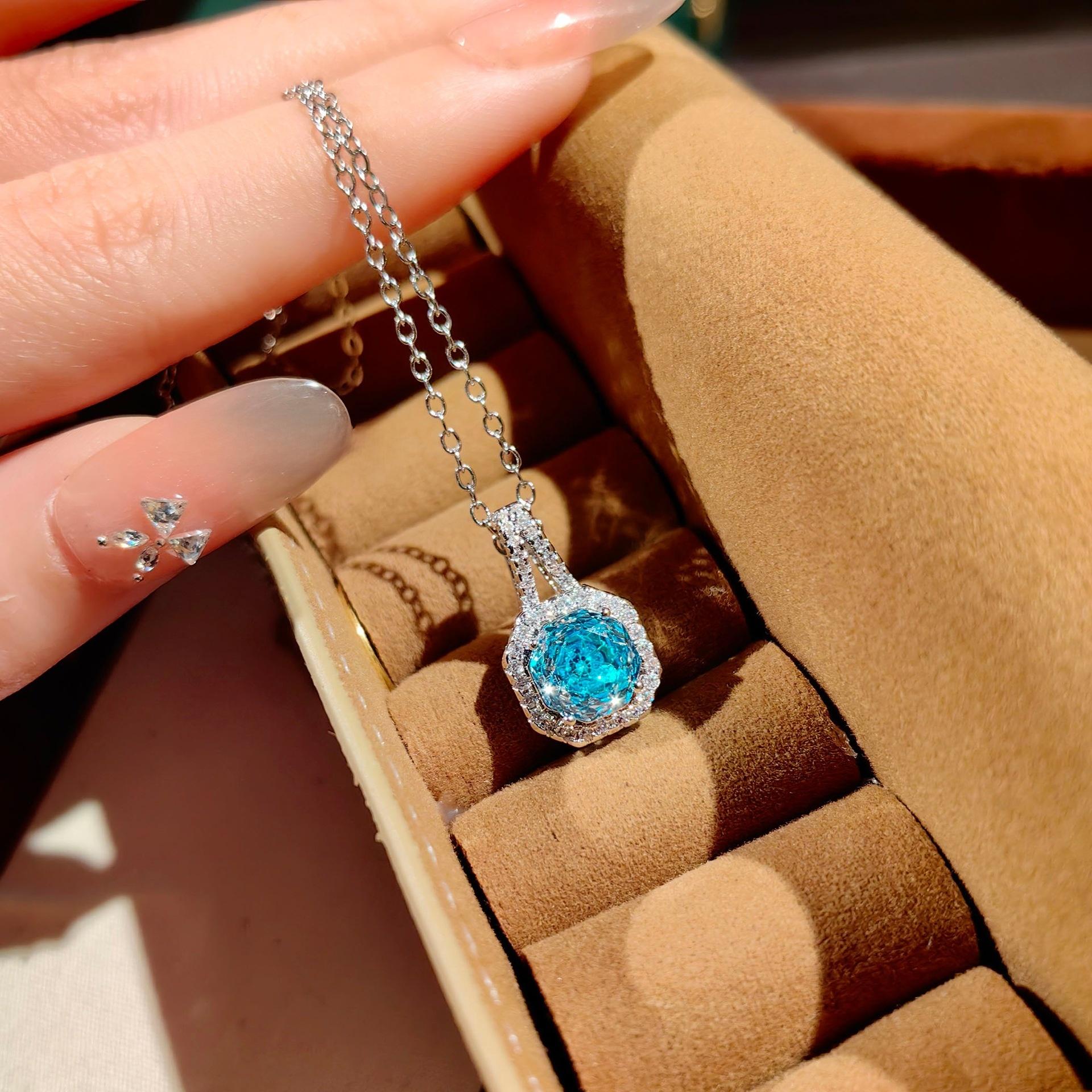 💎 ✨   Octagonal Rose Cut Full CZ Set |   Pendant Necklace + Matching Ring |   Both in Cubic Zirconia |   Sleek & Sophisticated Design |   Everyday Chic – Timeless Gift for Anyone