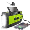 Emergency Hand Crank Radio, Portable Emergency Radio 4000 mAh Solar-Powered AM/FM Weather Radio with Flashlight, Motion Sensor Reading Lamp, Cell Phone Charger and SOS Alarm for Home and Outdoor Use, Rechargeable Emergency Radio