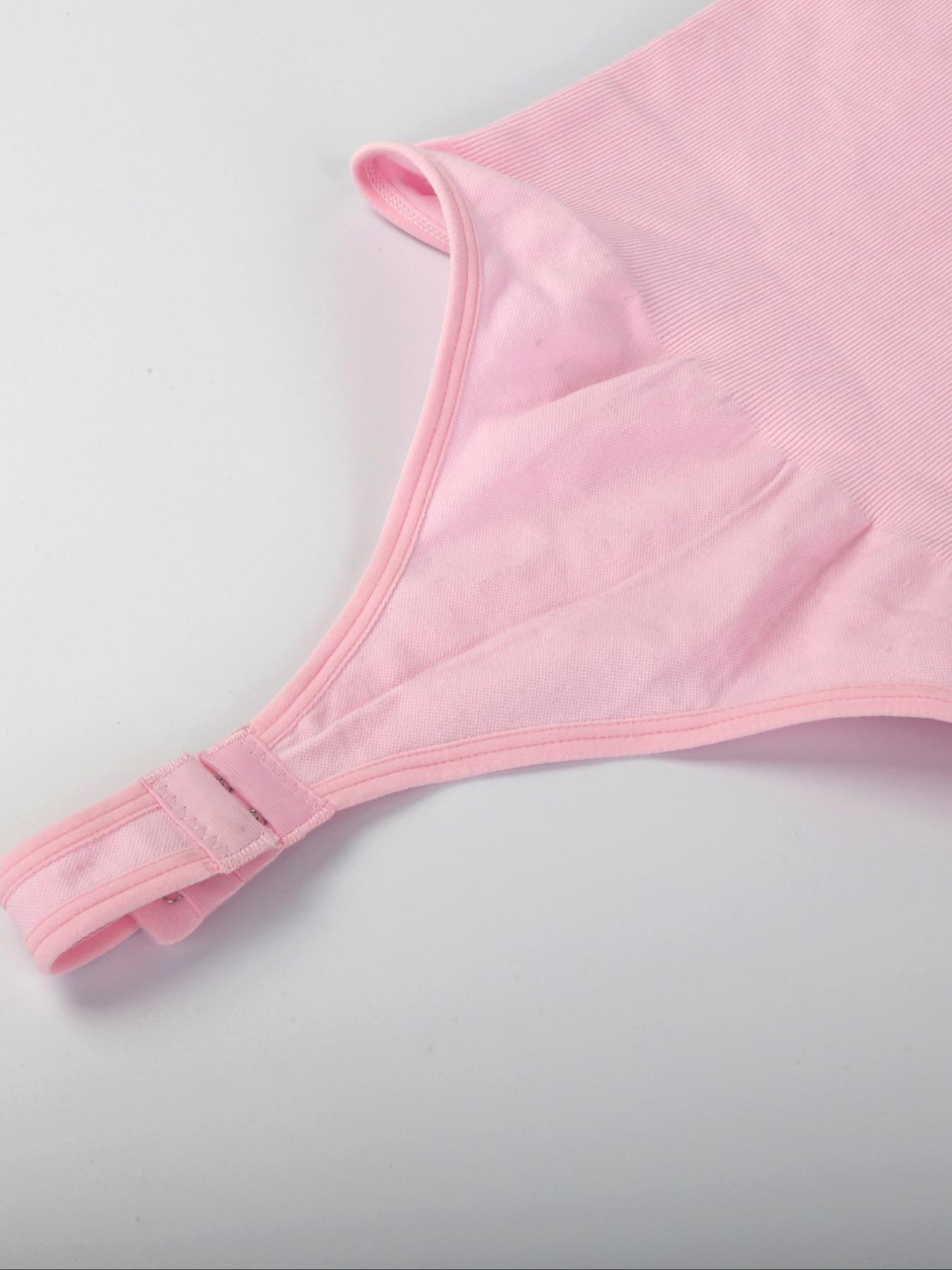 Women's Solid-Color Adjustable-Strap Shapewear Bodysuit, Tummy-Control Spaghetti-Strap Slim Shaper, Seamless Underwear for Women, Invisible Shaper