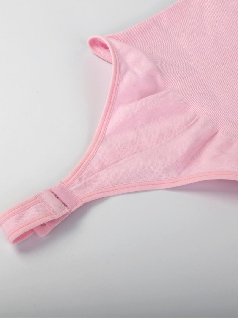 Women's Solid-Color Adjustable-Strap Shapewear Bodysuit, Tummy-Control Spaghetti-Strap Slim Shaper, Seamless Underwear for Women, Invisible Shaper