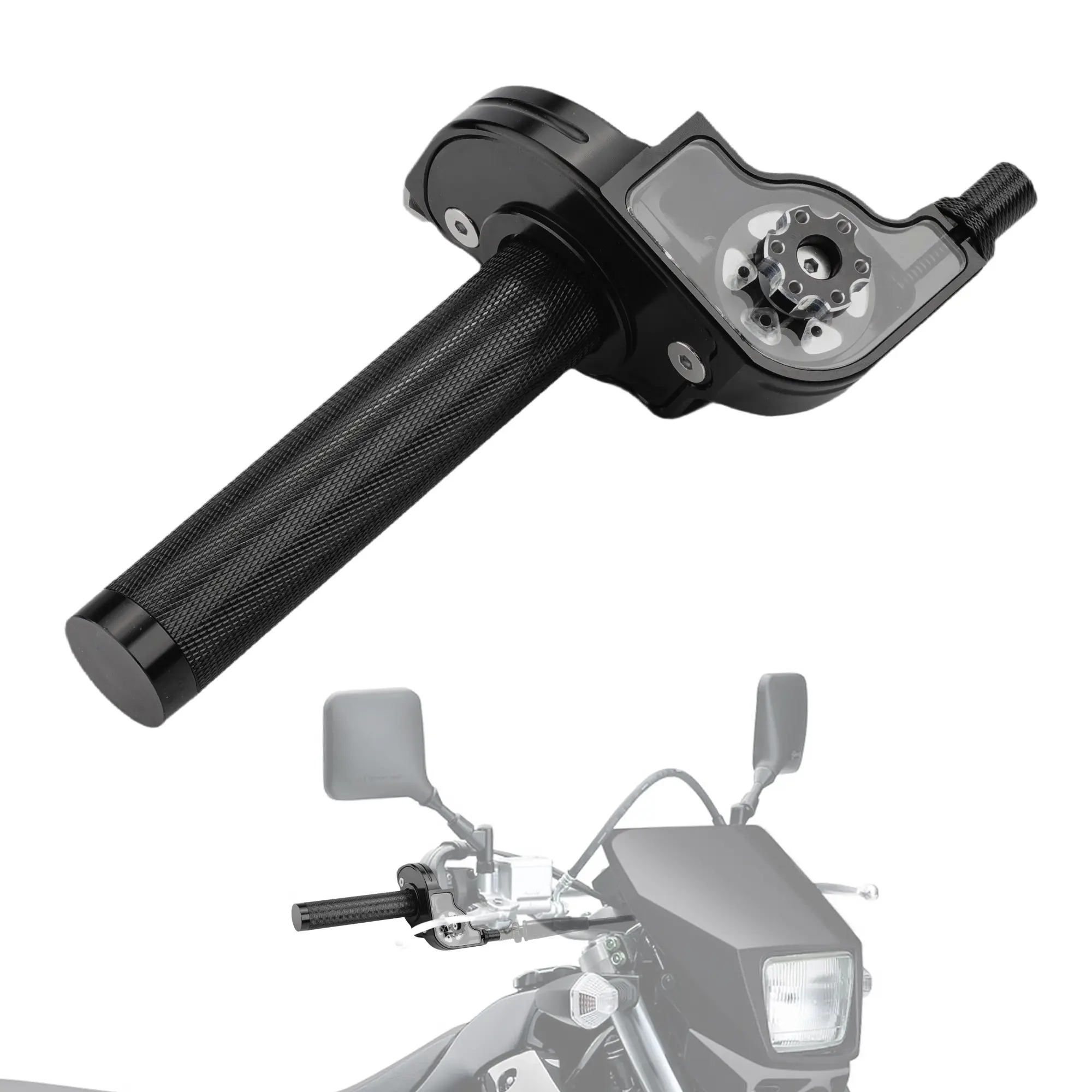 Motorcycle 22mm 7/8'' Throttle Grip Cnc Quick Twist, Universal Fit for Crf XR Yz Yzf Exc Xc Ssr Ttr Drz Dr Rm, 50cc-250cc Bikes, Atvs, Quads, Motorcycle Parts