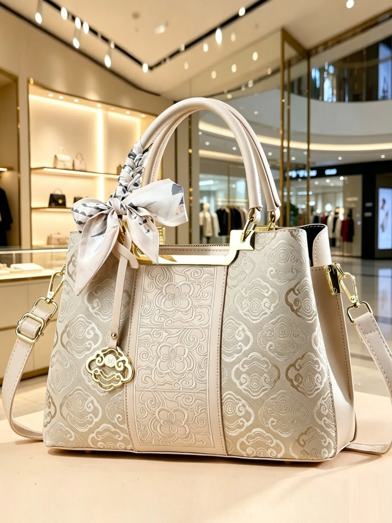Women's Fashion Geometric Print Messenger Bag, Casual PU Material, All Seasons, Versatile Crossbody Shoulder Bag, Fashion Crossbody Handbag for Daily Use