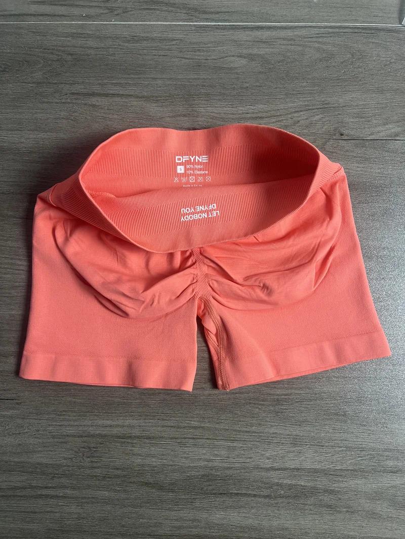 Impact Shorts with Logo Low Waist Seamless Yoga Shorts Scrunch Bum Gym Shorts Workout Biker Short Stretch Fitness Clothing